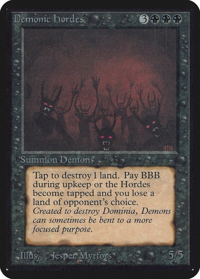 Image for Demonic Hordes (LEA) - Magic: The Gathering