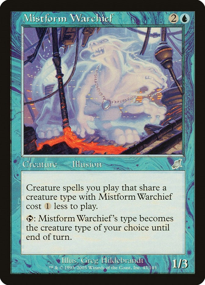 Image for Mistform Warchief (43) (SCG) - Magic: The Gathering