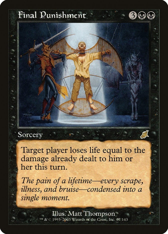 Image for Final Punishment (67) (SCG) - Magic: The Gathering