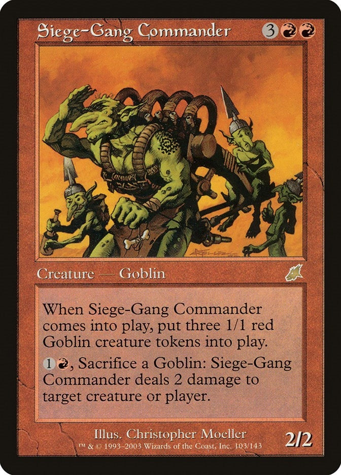 Image for Siege-Gang Commander (103) (SCG) - Magic: The Gathering
