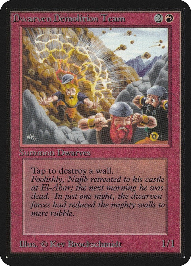 Image for Dwarven Demolition Team (LEA) - Magic: The Gathering