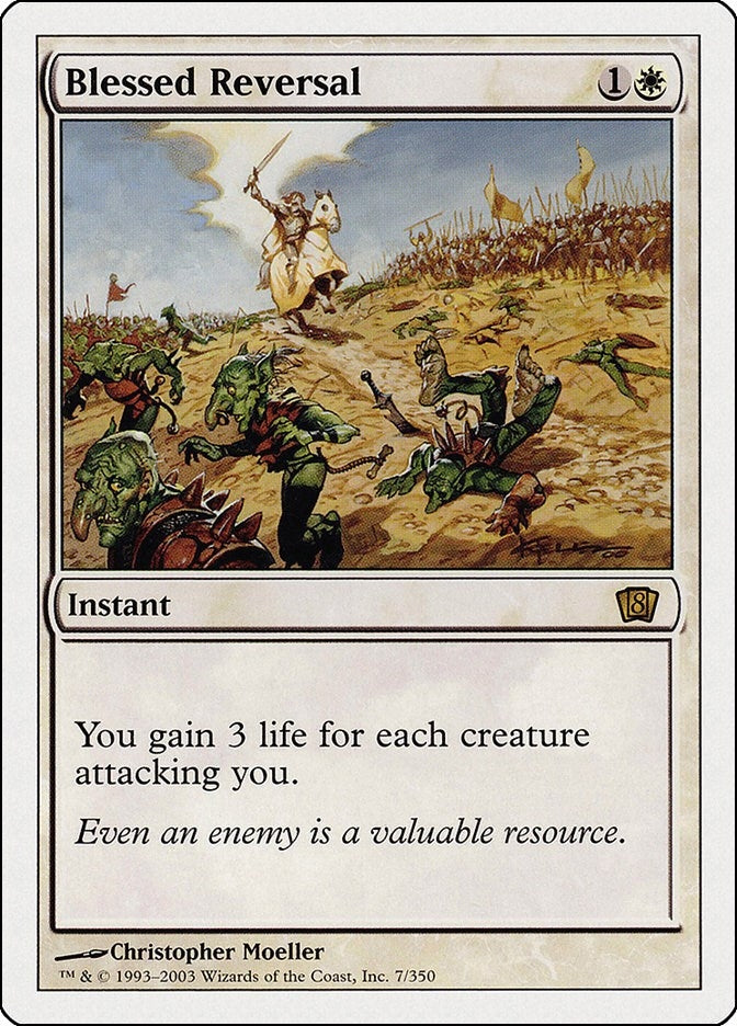 Image for Blessed Reversal (7) (8ED) - Magic: The Gathering