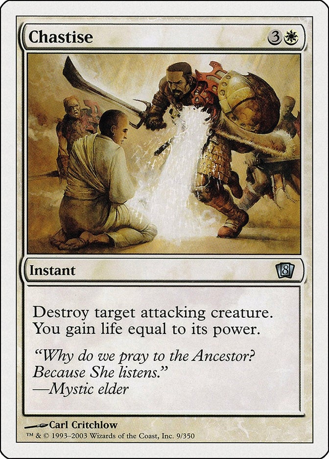 Image for Chastise (9) (8ED) - Magic: The Gathering
