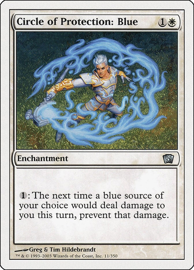 Image for Circle of Protection: Blue (11) (8ED) - Magic: The Gathering