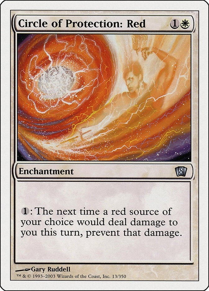 Image for Circle of Protection: Red (13) (8ED) - Magic: The Gathering