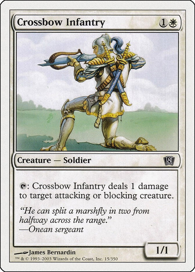 Image for Crossbow Infantry (15) (8ED) - Magic: The Gathering