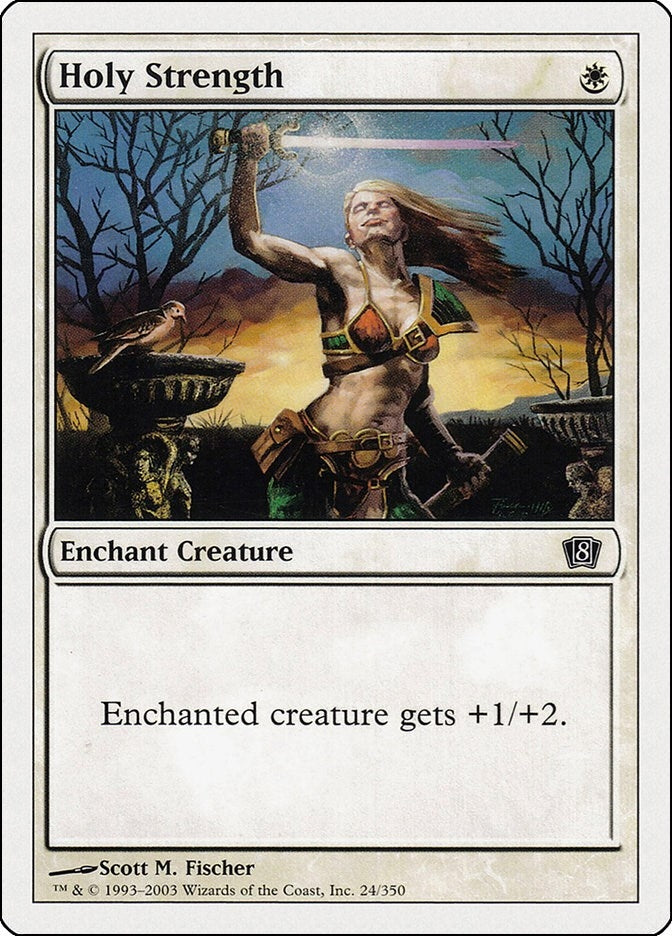Image for Holy Strength (24) (8ED) - Magic: The Gathering