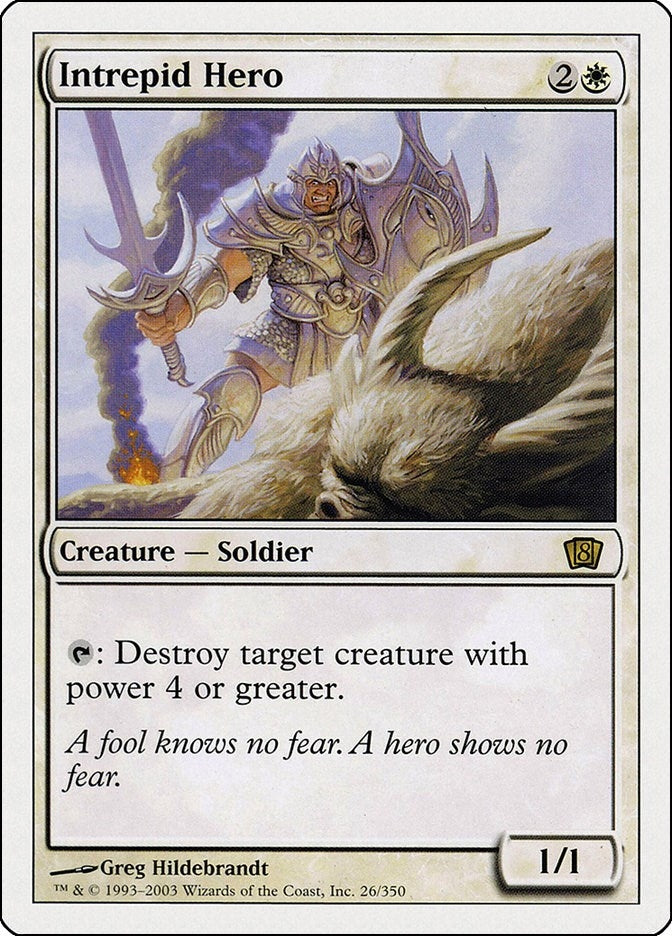 Image for Intrepid Hero (26) (8ED) - Magic: The Gathering