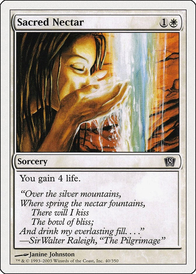 Image for Sacred Nectar (40) (8ED) - Magic: The Gathering