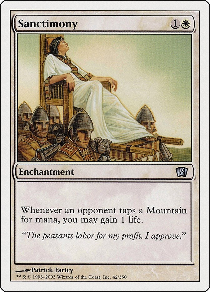 Image for Sanctimony (42) (8ED) - Magic: The Gathering