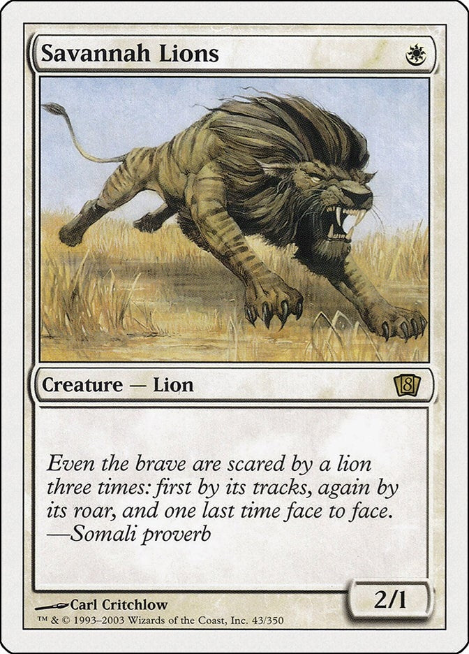 Image for Savannah Lions (43) (8ED) - Magic: The Gathering