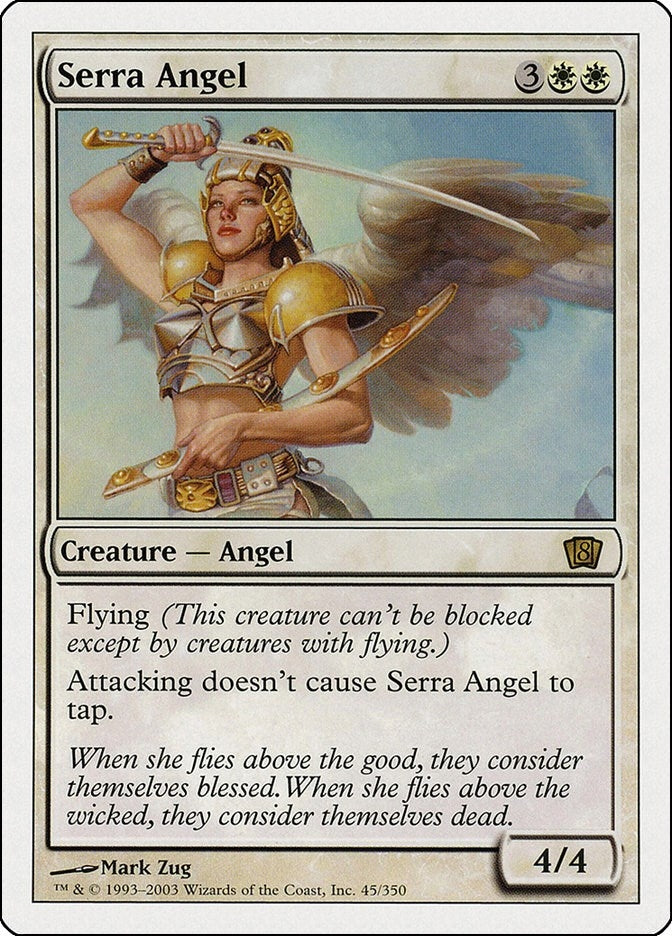 Image for Serra Angel (45) (8ED) - Magic: The Gathering
