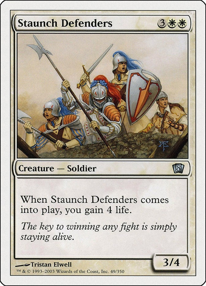 Image for Staunch Defenders (49) (8ED) - Magic: The Gathering