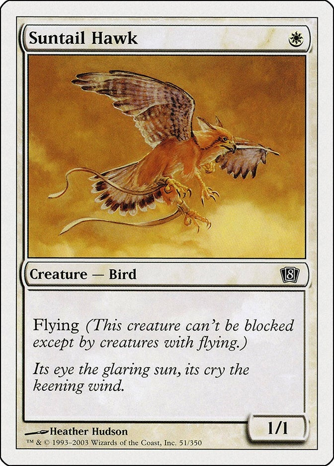 Image for Suntail Hawk (51) (8ED) - Magic: The Gathering