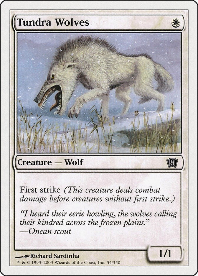 Image for Tundra Wolves (54) (8ED) - Magic: The Gathering