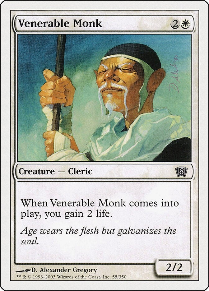 Image for Venerable Monk (55) (8ED) - Magic: The Gathering