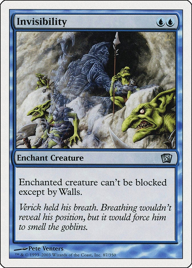 Image for Invisibility (87) (8ED) - Magic: The Gathering