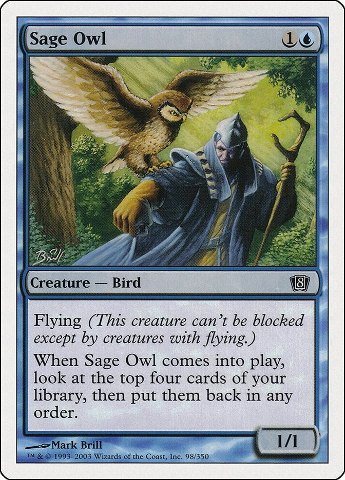 Image for Sage Owl (98) (8ED) - Magic: The Gathering