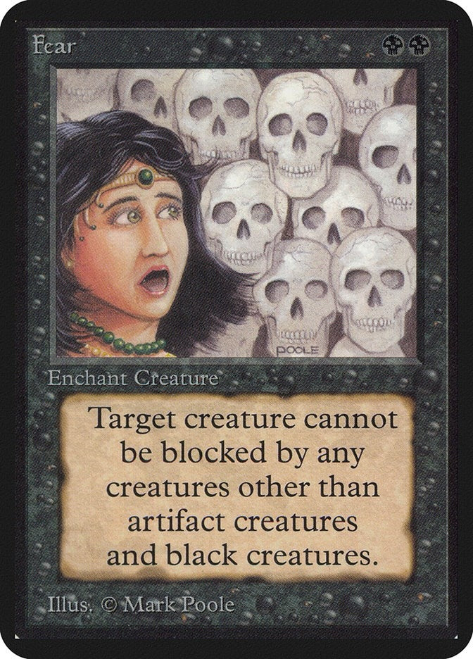 Image for Fear (LEA) - Magic: The Gathering