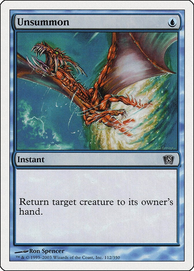 Image for Unsummon (112) (8ED) - Magic: The Gathering