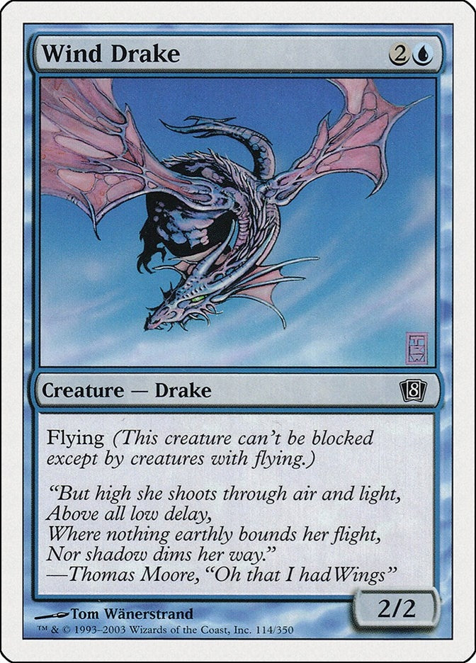 Image for Wind Drake (114) (8ED) - Magic: The Gathering