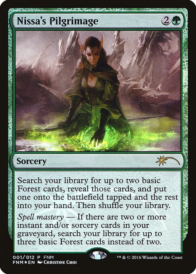 Image for Nissa's Pilgrimage (1) (FNM) - Magic: The Gathering