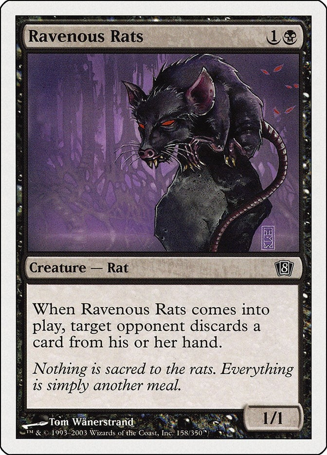 Image for Ravenous Rats (158) (8ED) - Magic: The Gathering
