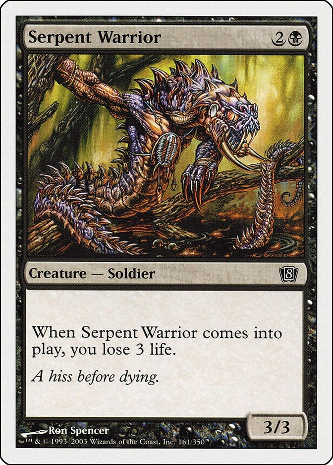 Image for Serpent Warrior (161) (8ED) - Magic: The Gathering