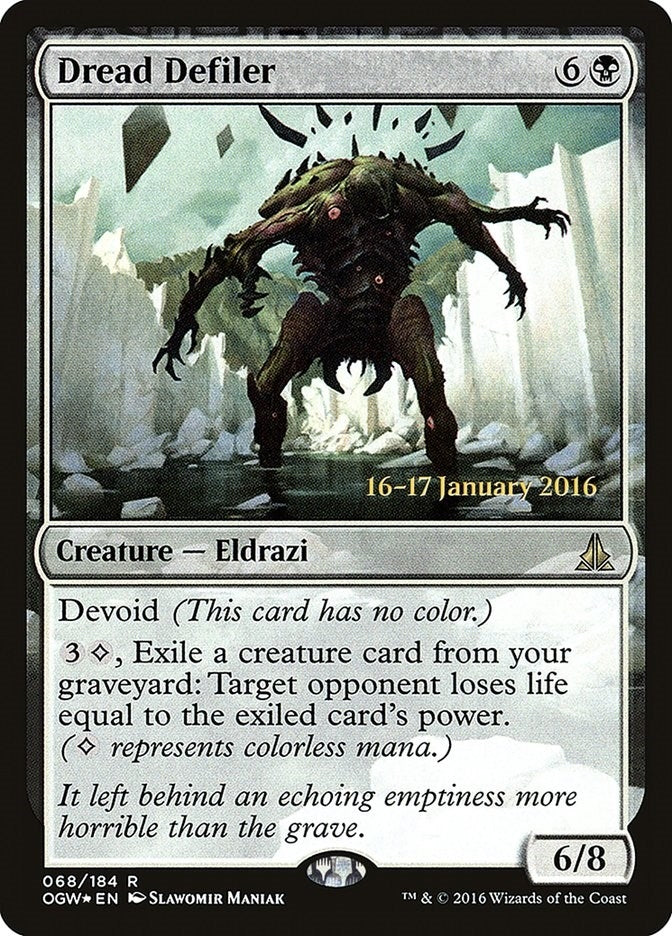 Image for Dread Defiler (68) (PRE) - Magic: The Gathering
