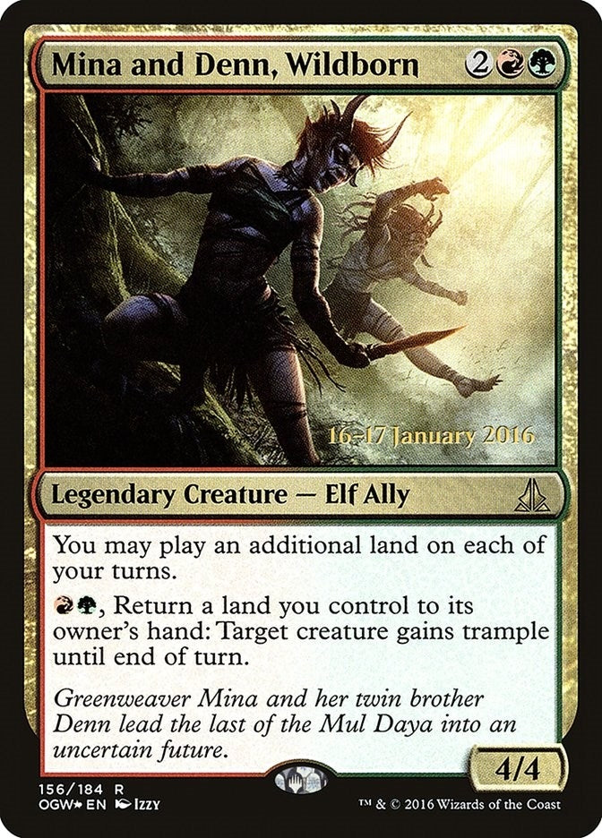 Image for Mina and Denn, Wildborn (156) (PRE) - Magic: The Gathering
