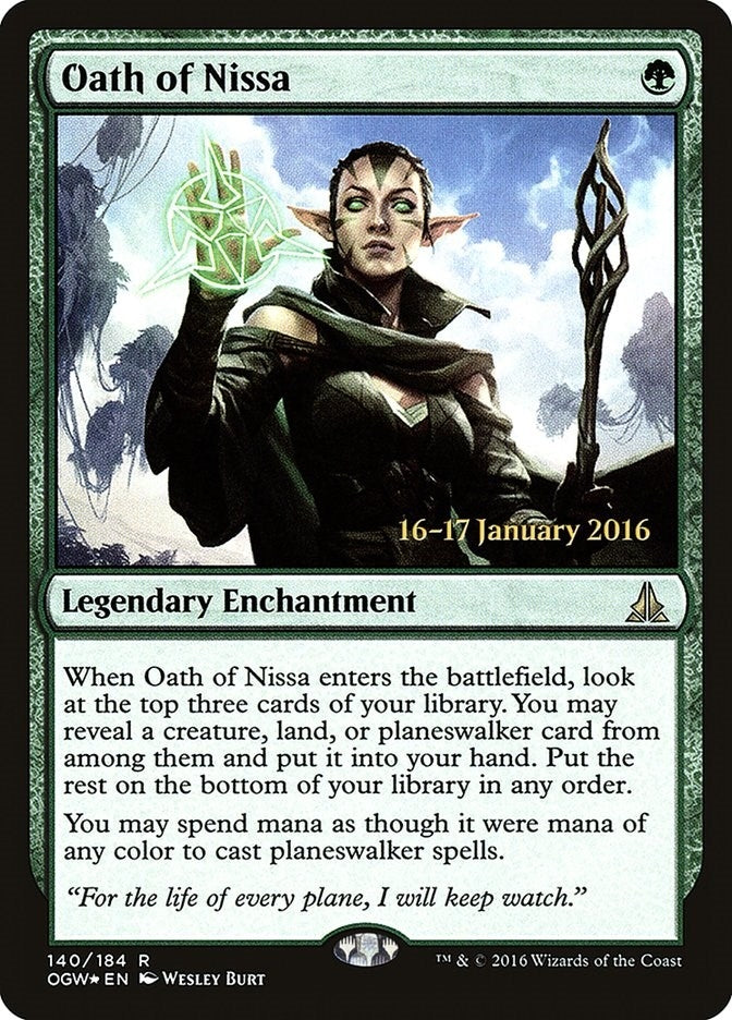 Image for Oath of Nissa (140) (PRE) - Magic: The Gathering