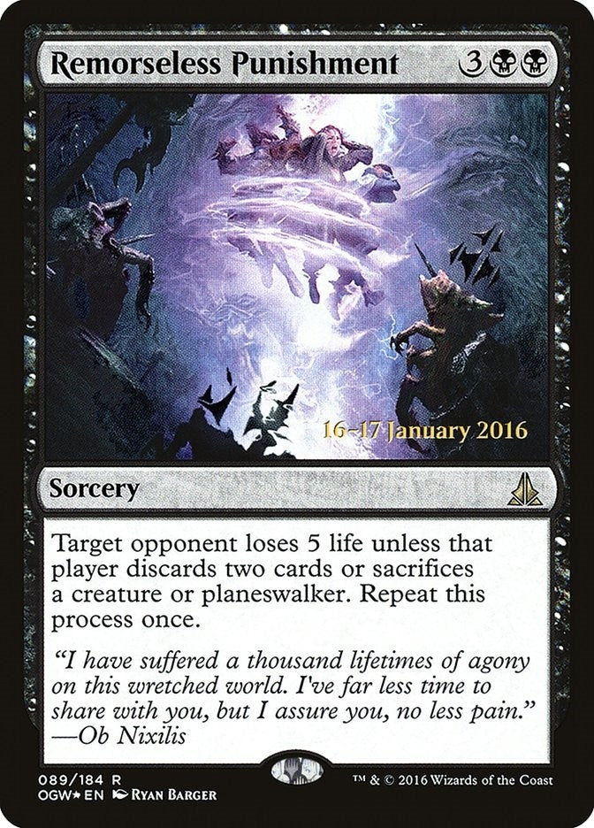 Image for Remorseless Punishment (89) (PRE) - Magic: The Gathering