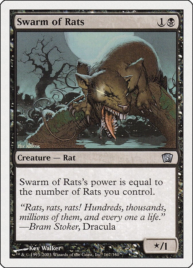 Image for Swarm of Rats (167) (8ED) - Magic: The Gathering