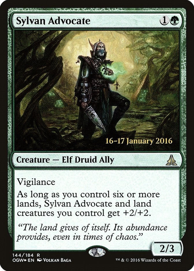 Image for Sylvan Advocate (144) (PRE) - Magic: The Gathering