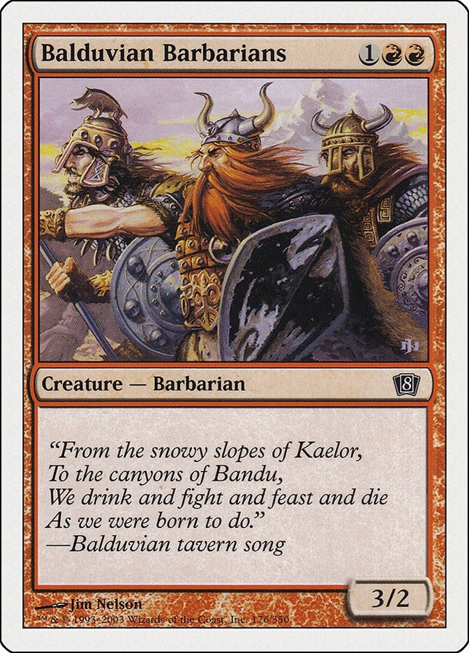 Image for Balduvian Barbarians (176) (8ED) - Magic: The Gathering