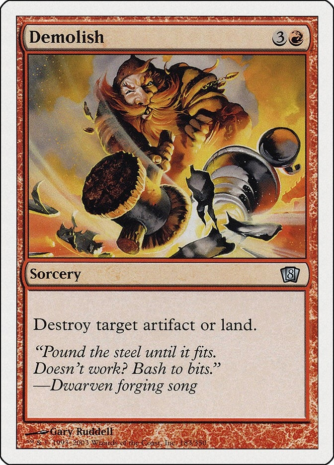 Image for Demolish (183) (8ED) - Magic: The Gathering