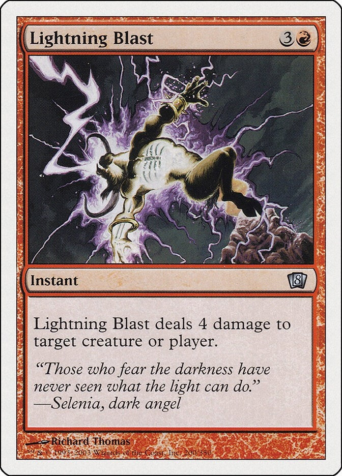 Image for Lightning Blast (200) (8ED) - Magic: The Gathering