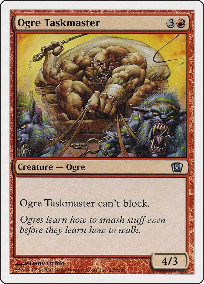 Image for Ogre Taskmaster (205) (8ED) - Magic: The Gathering