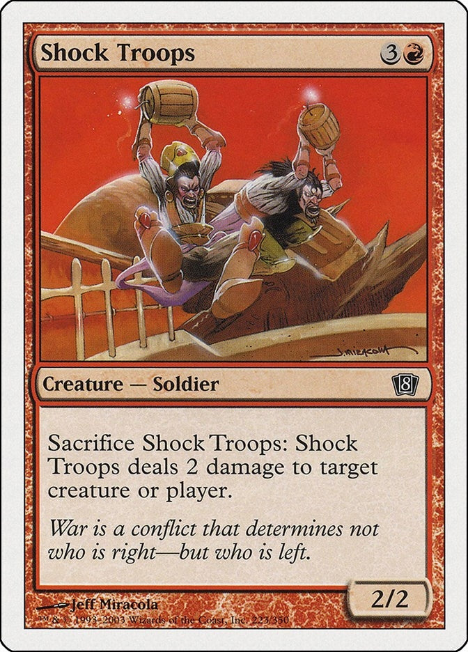 Image for Shock Troops (223) (8ED) - Magic: The Gathering