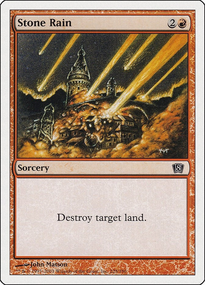 Image for Stone Rain (225) (8ED) - Magic: The Gathering
