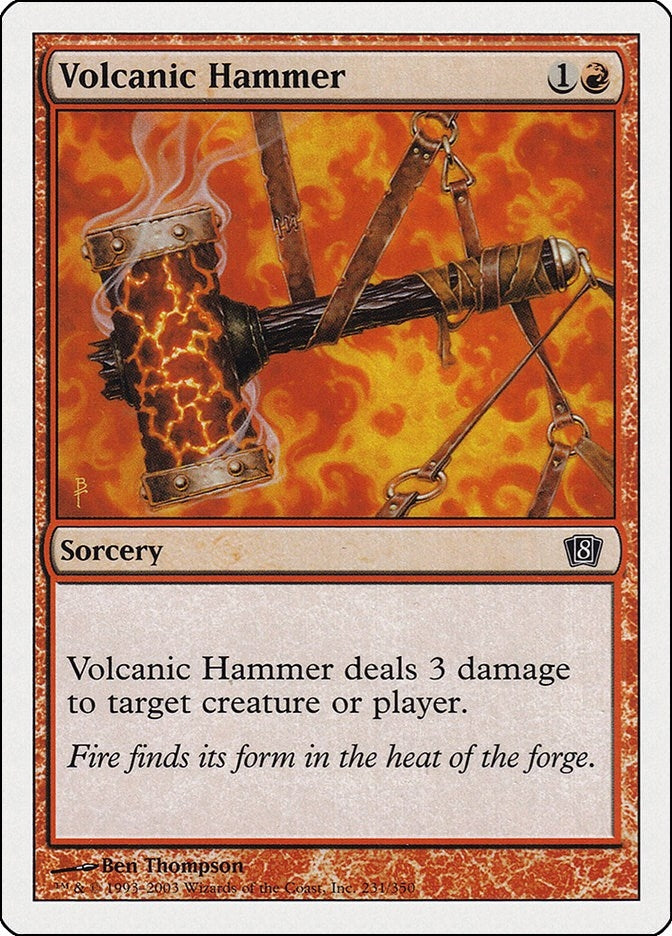 Image for Volcanic Hammer (231) (8ED) - Magic: The Gathering