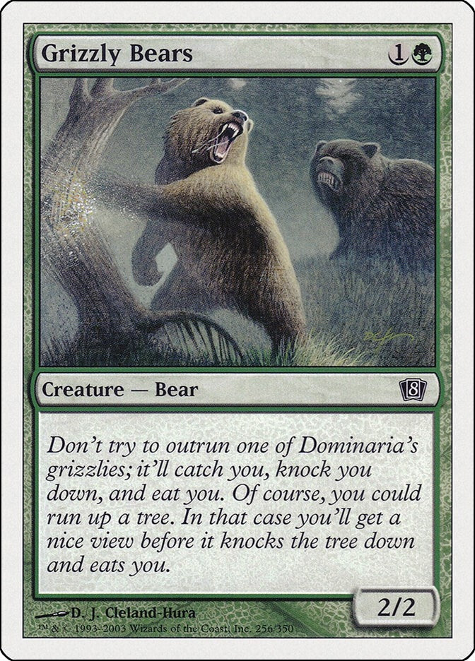 Image for Grizzly Bears (256) (8ED) - Magic: The Gathering