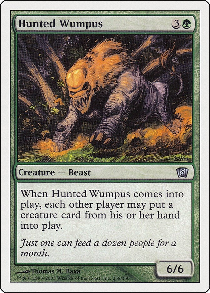 Image for Hunted Wumpus (258) (8ED) - Magic: The Gathering
