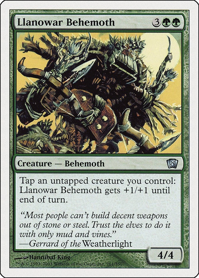 Image for Llanowar Behemoth (261) (8ED) - Magic: The Gathering