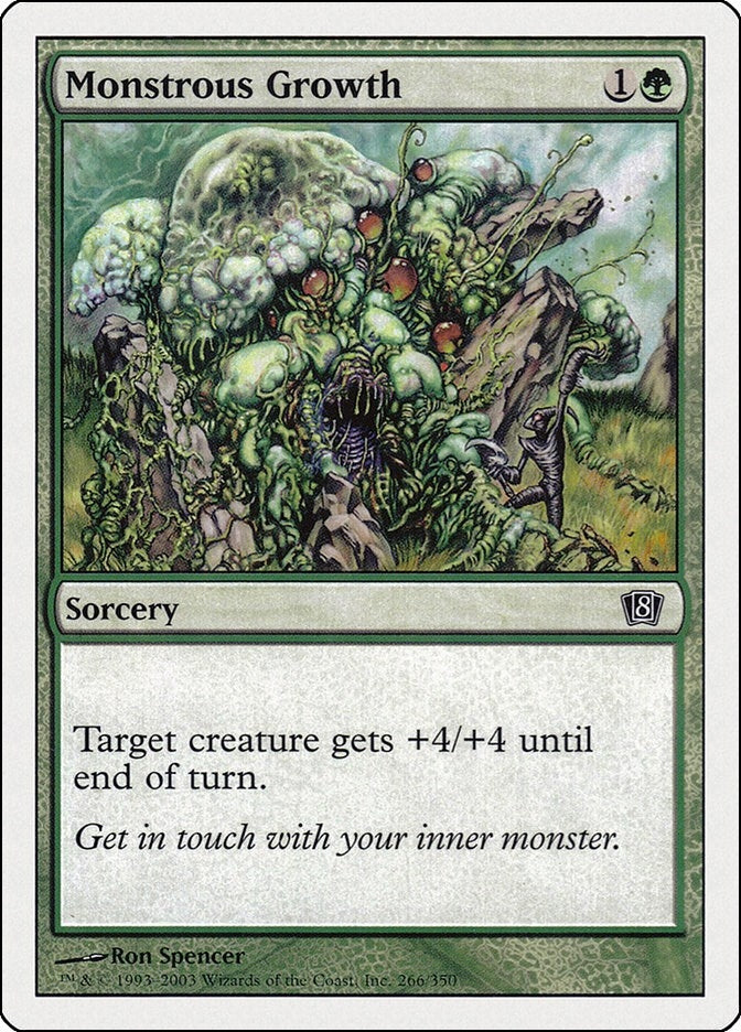 Image for Monstrous Growth (266) (8ED) - Magic: The Gathering