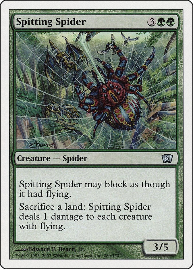 Image for Spitting Spider (280) (8ED) - Magic: The Gathering