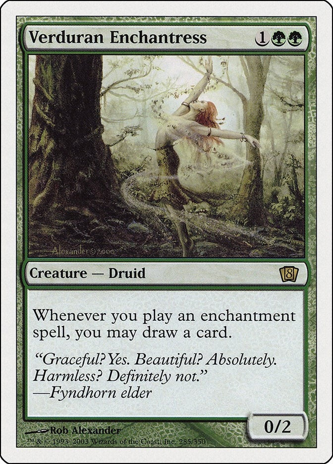 Image for Verduran Enchantress (285) (8ED) - Magic: The Gathering