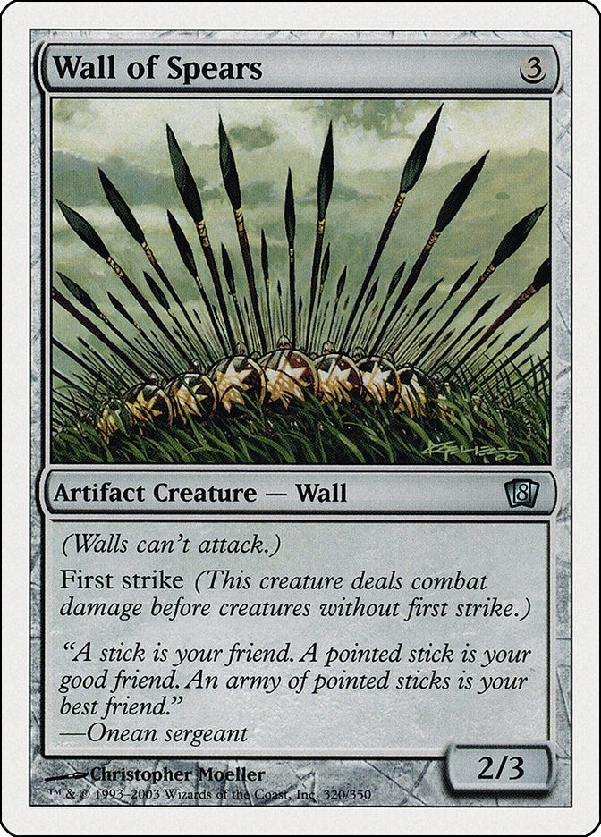 Image for Wall of Spears (320) (8ED) - Magic: The Gathering