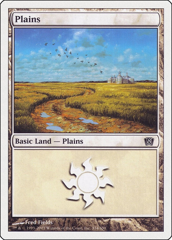Image for Plains (334) (334) (8ED) - Magic: The Gathering
