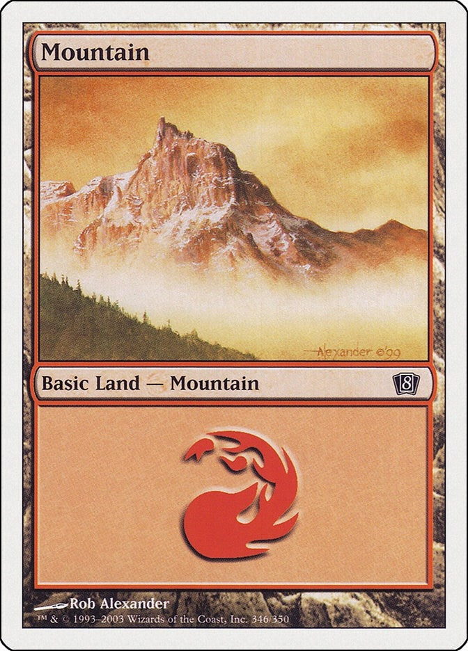 Image for Mountain (346) (346) (8ED) - Magic: The Gathering